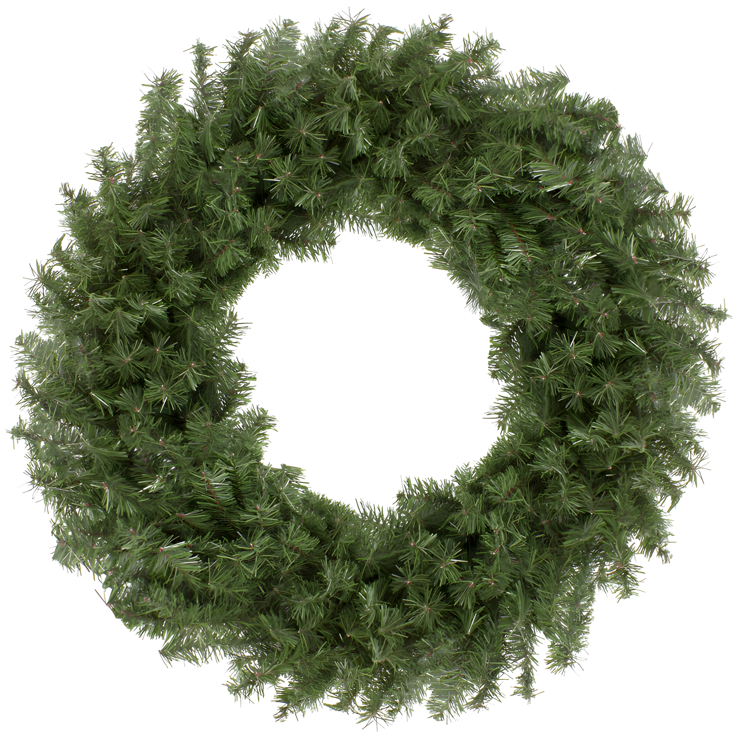 24-Inch Green Canadian Pine Artificial Christmas Wreath