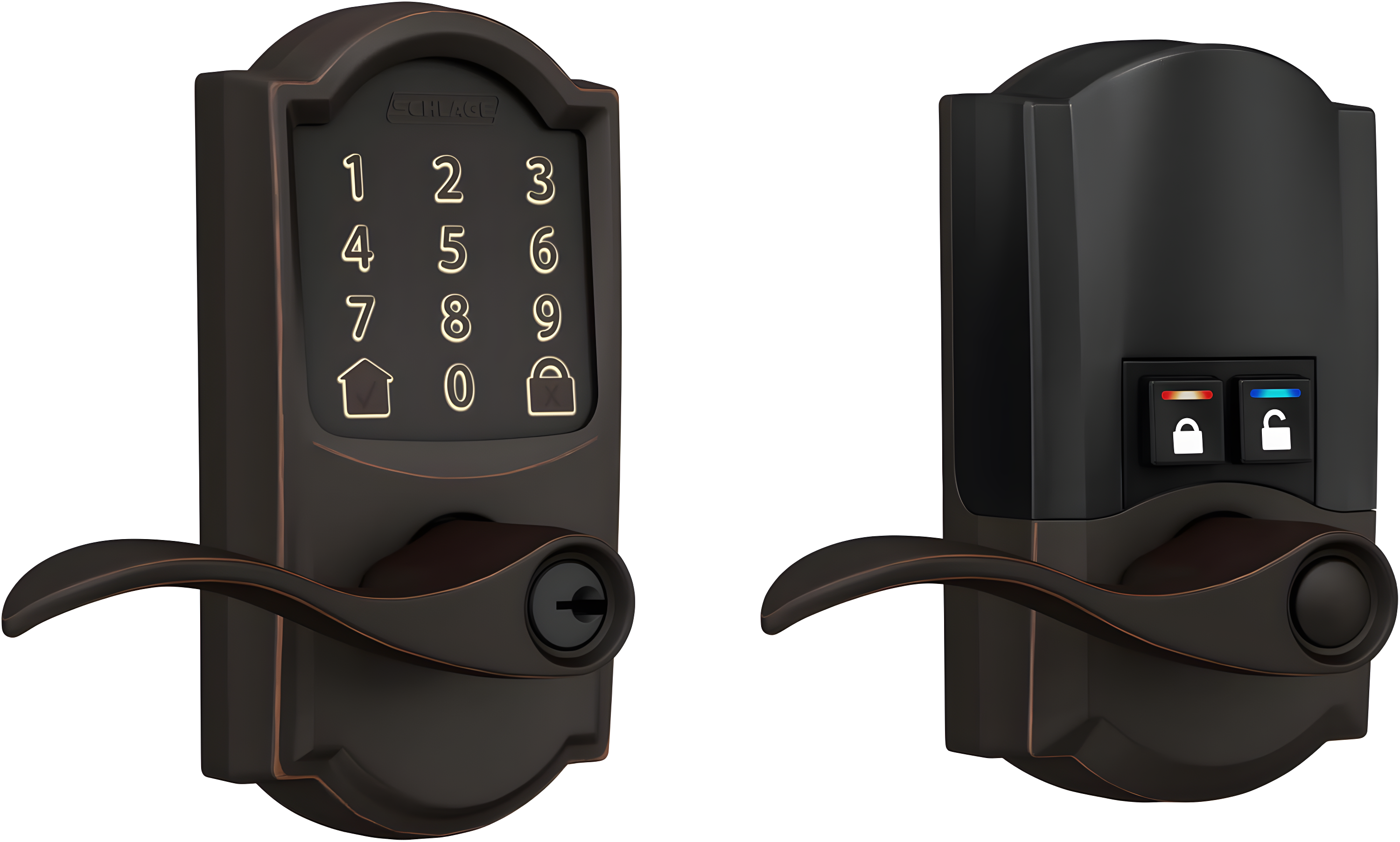 Aged Bronze Wi-Fi Smart Electronic Deadbolt with Keypad