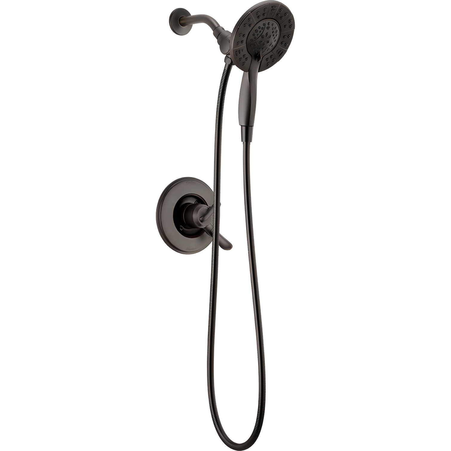 Modern Venetian Bronze Handheld Multi-Function Shower Set with Dual Handles