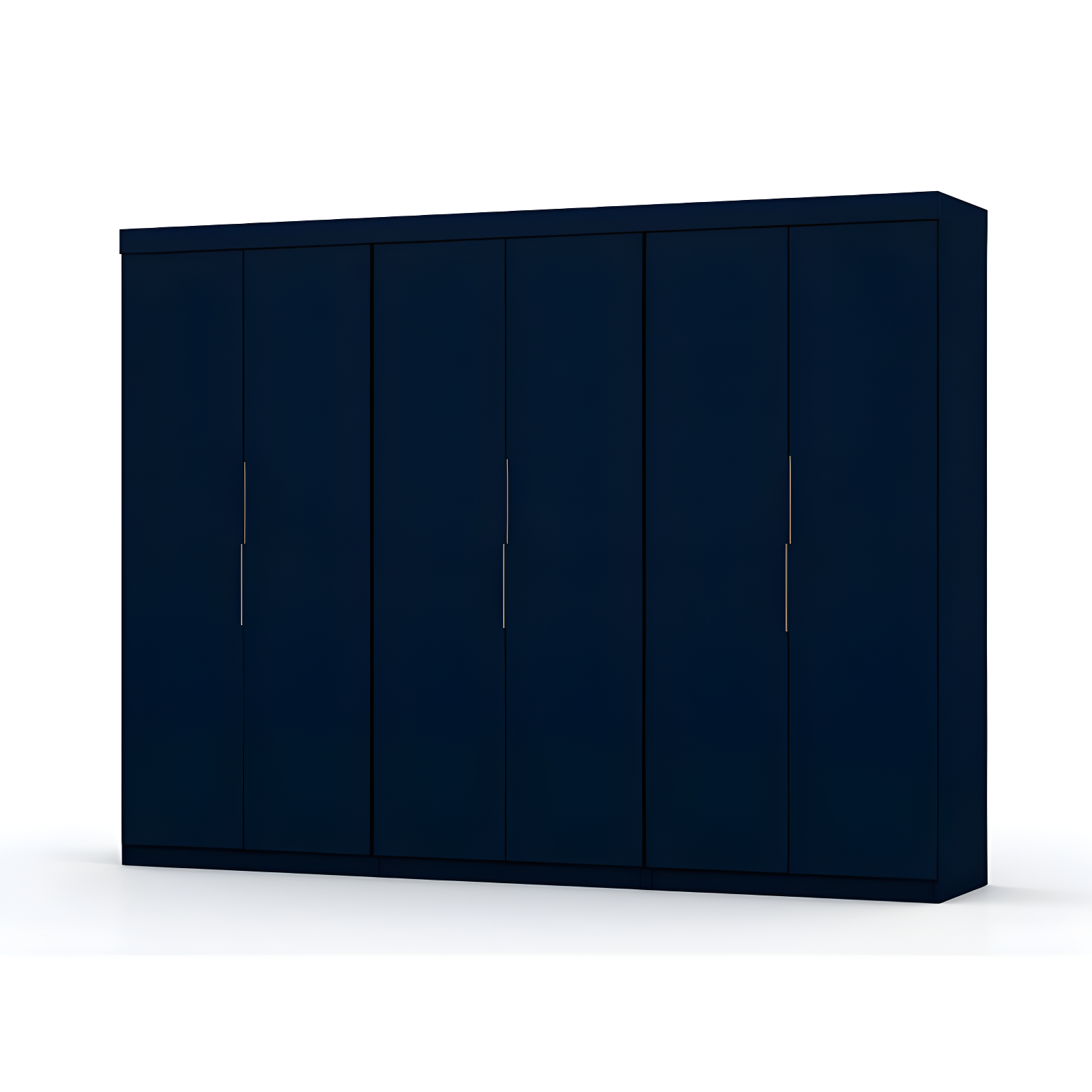 Midnight Blue 3-Piece Wood Wardrobe Closet Set