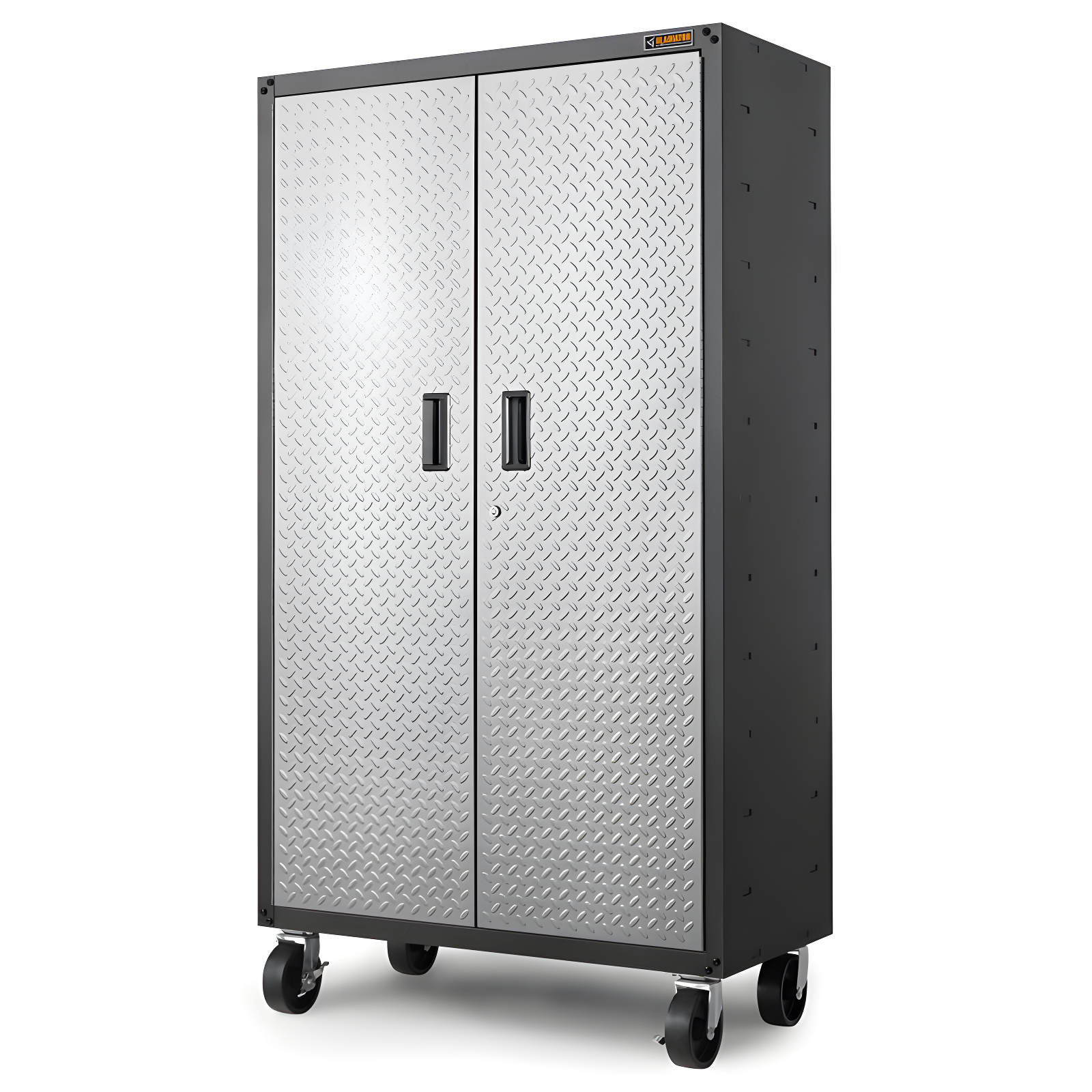 Silver Tread Lockable Freestanding Cabinet with Adjustable Shelving