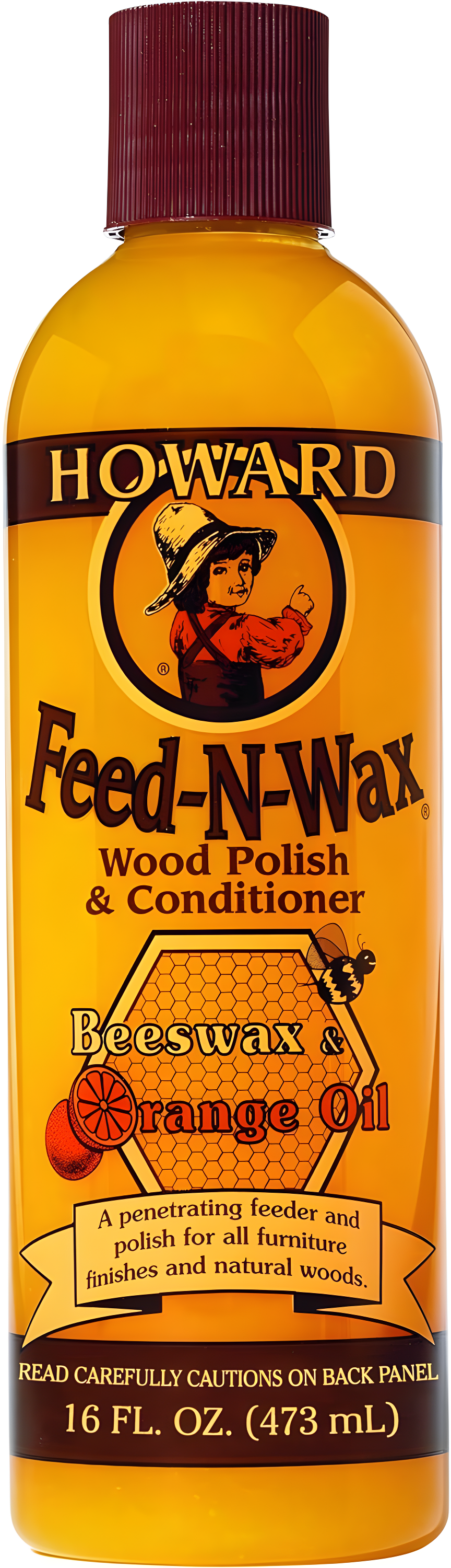 Howard 16 oz Orange Scented Wood Polish and Conditioner