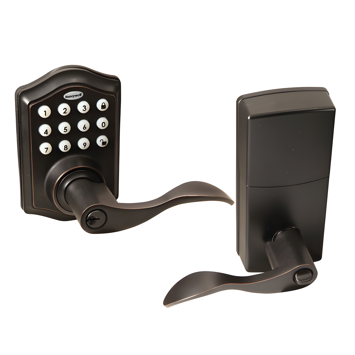 Oil Rubbed Bronze Electronic Entry Lever Door Lock