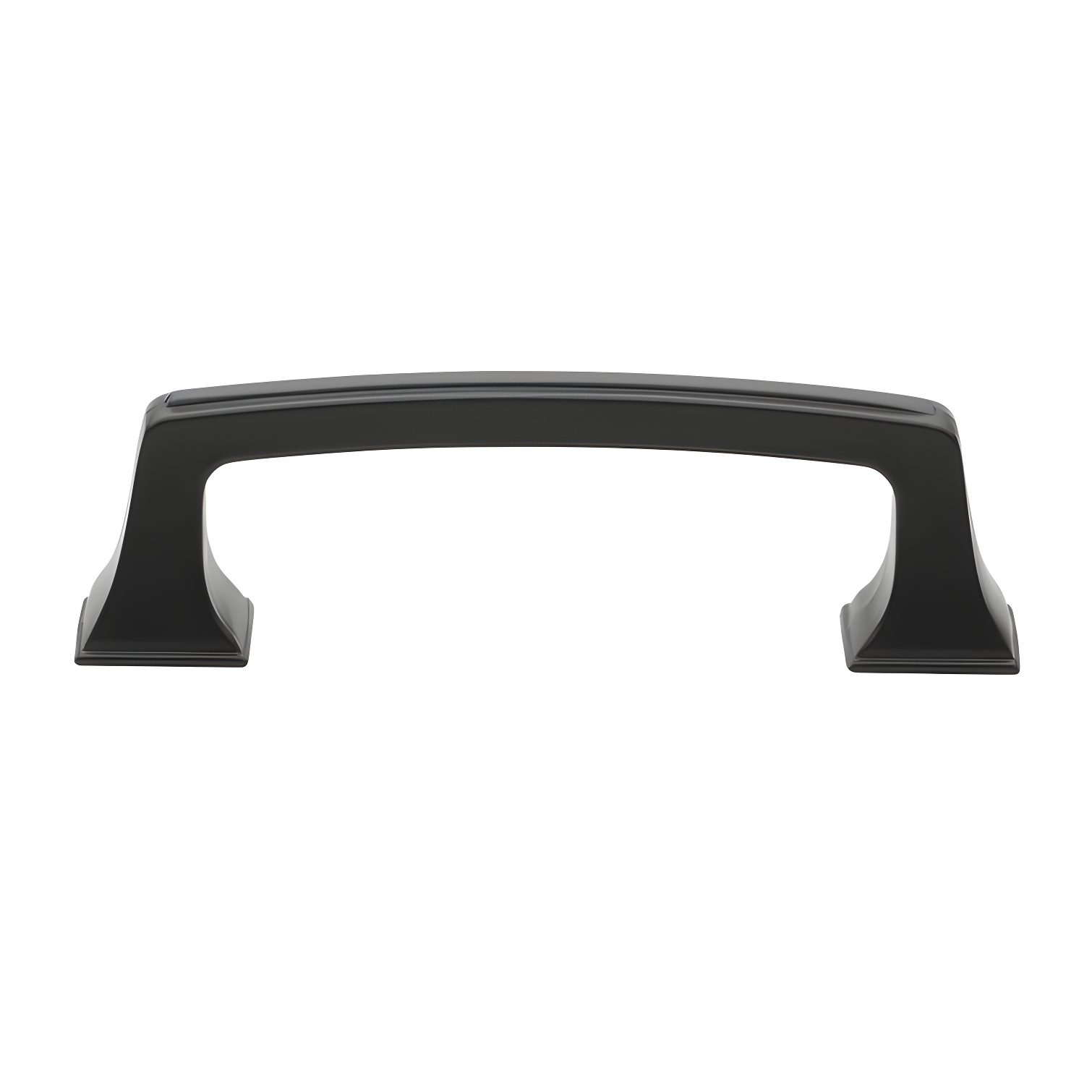 Matte Black 3.75" Arch Cabinet Pull with Mounting Hardware