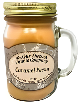 Caramel Pecan Brown Soy Scented Mason Jar Candle