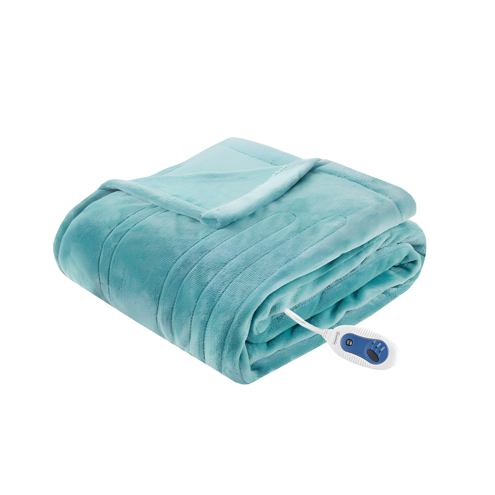 Aqua Plush Electric Heated Full Blanket