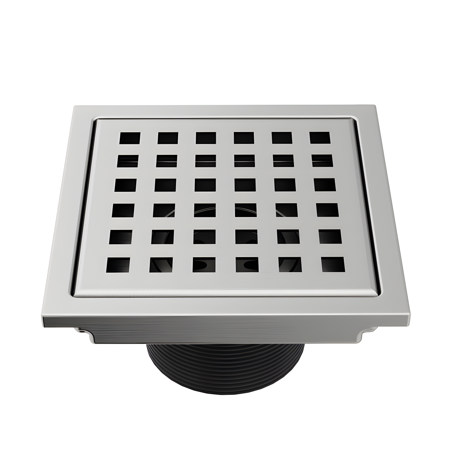 VIGO Elan Brushed Nickel Square Shower Drain