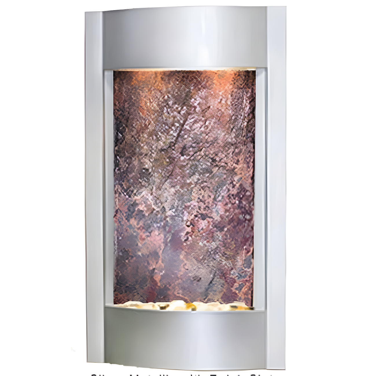 Rajah Featherstone Wall Fountain with Halogen Lighting