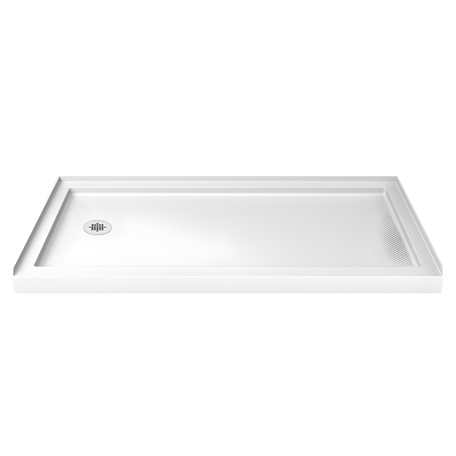 SlimLine 60" Biscuit Rectangular Single Threshold Shower Base