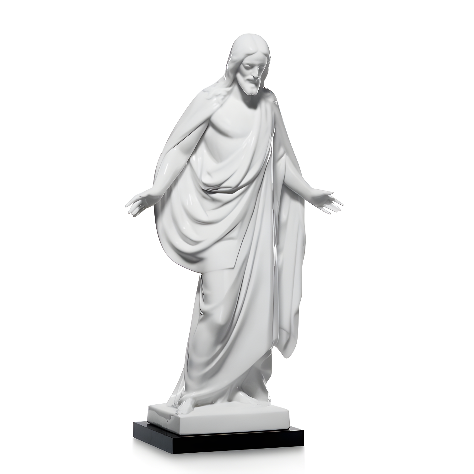 Divine Porcelain Jesus Christ Statue for Office, Living Room, Bedroom