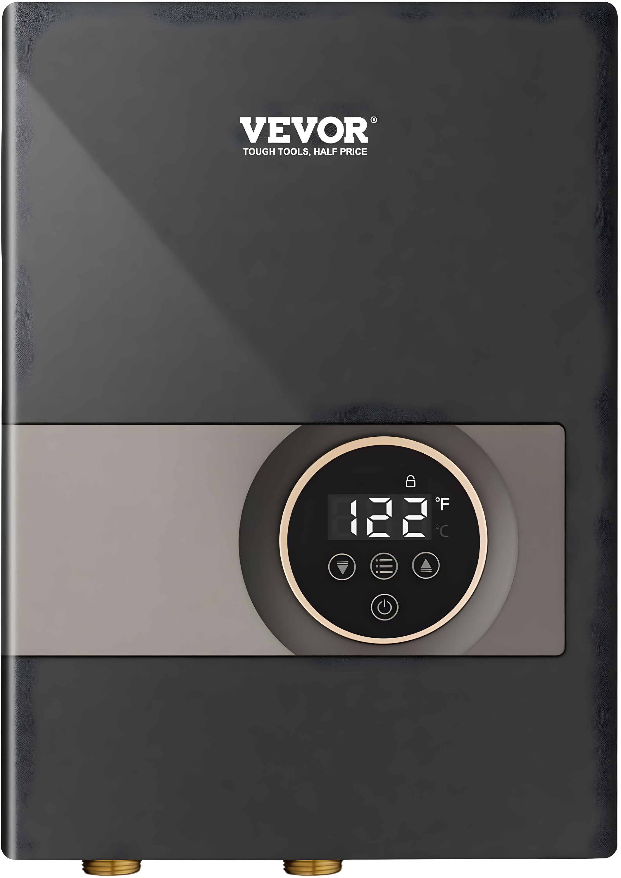 VEVOR 13.8KW Black Electric Tankless Water Heater with Digital Display