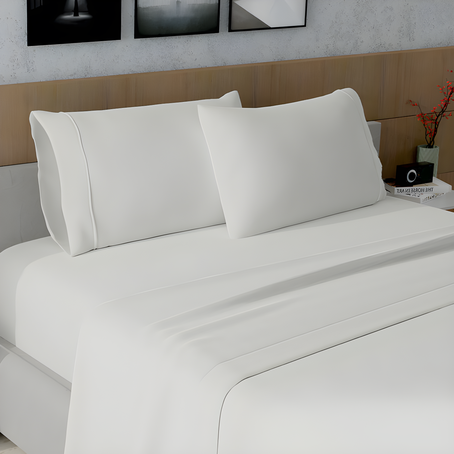 Ivory Cotton Sateen Standard Pillowcases