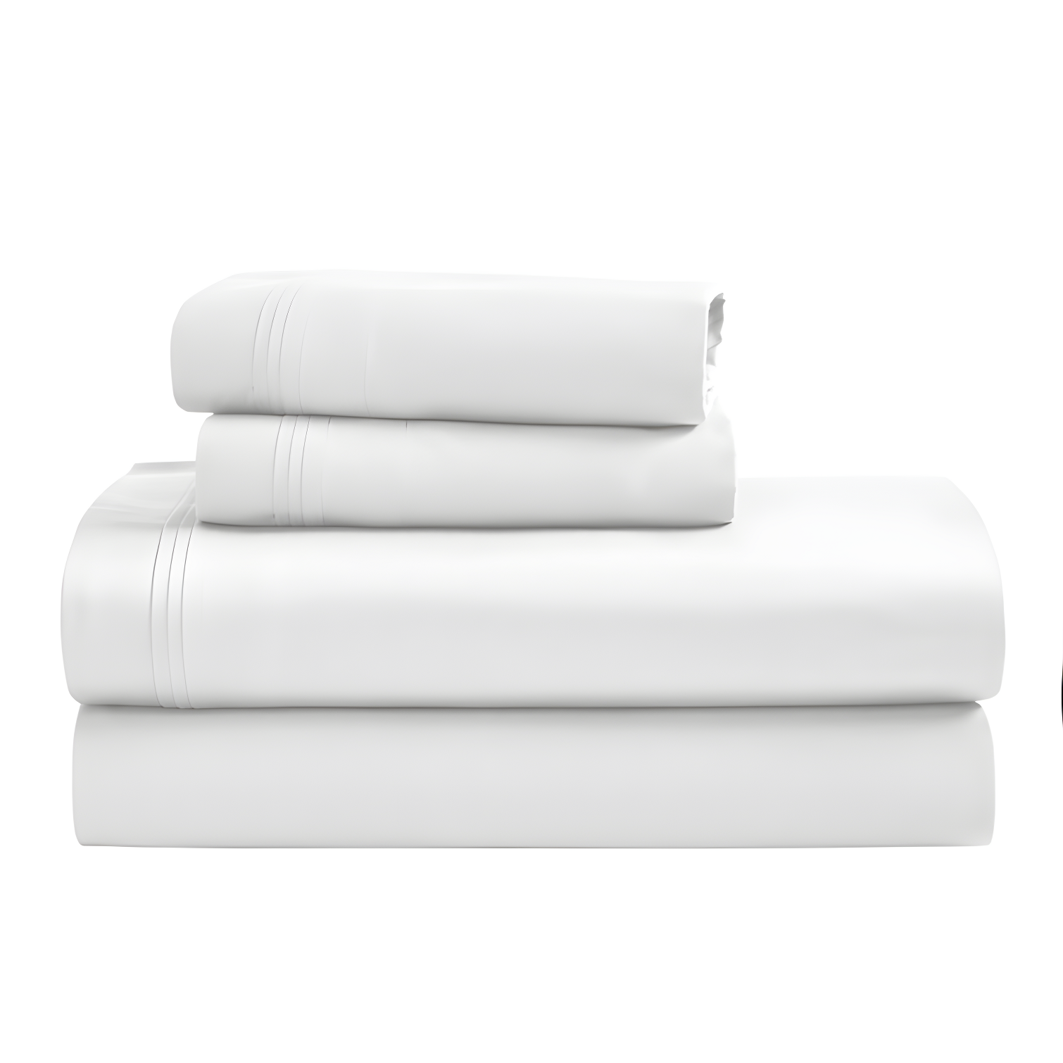Queen White Egyptian Cotton Deep Pocket Sheet Set