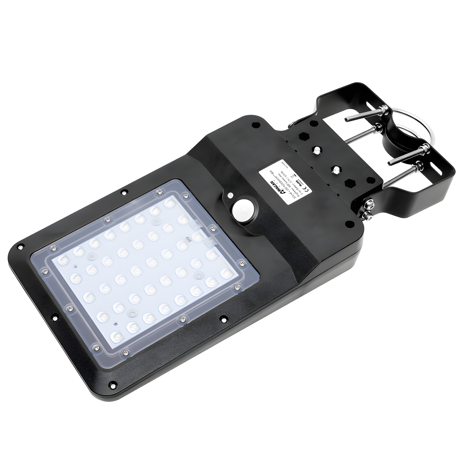 Black Solar Powered LED Motion Sensor Flood Light