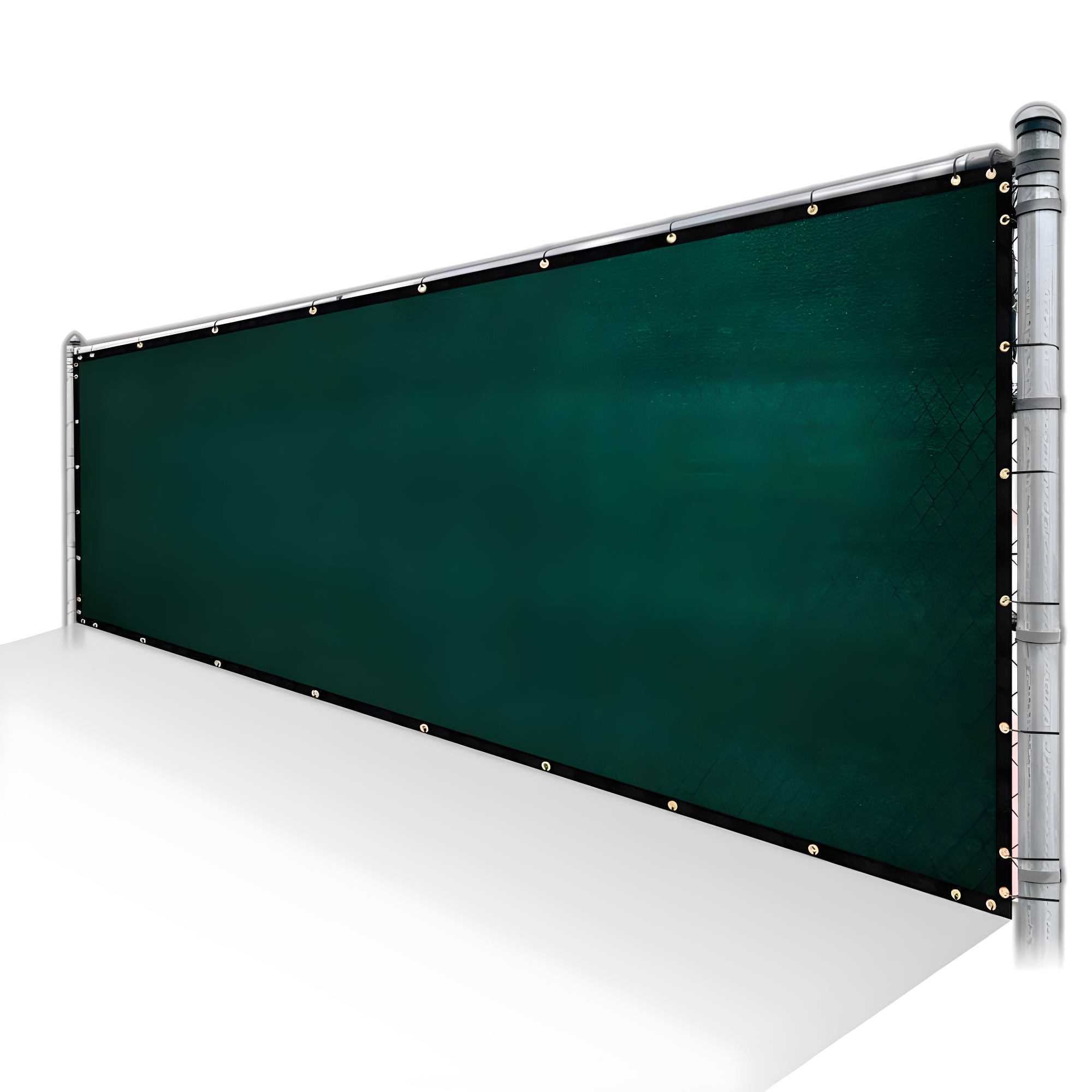 Green 8-ft x 10-ft HDPE Privacy Fence Screen with Brass Grommets