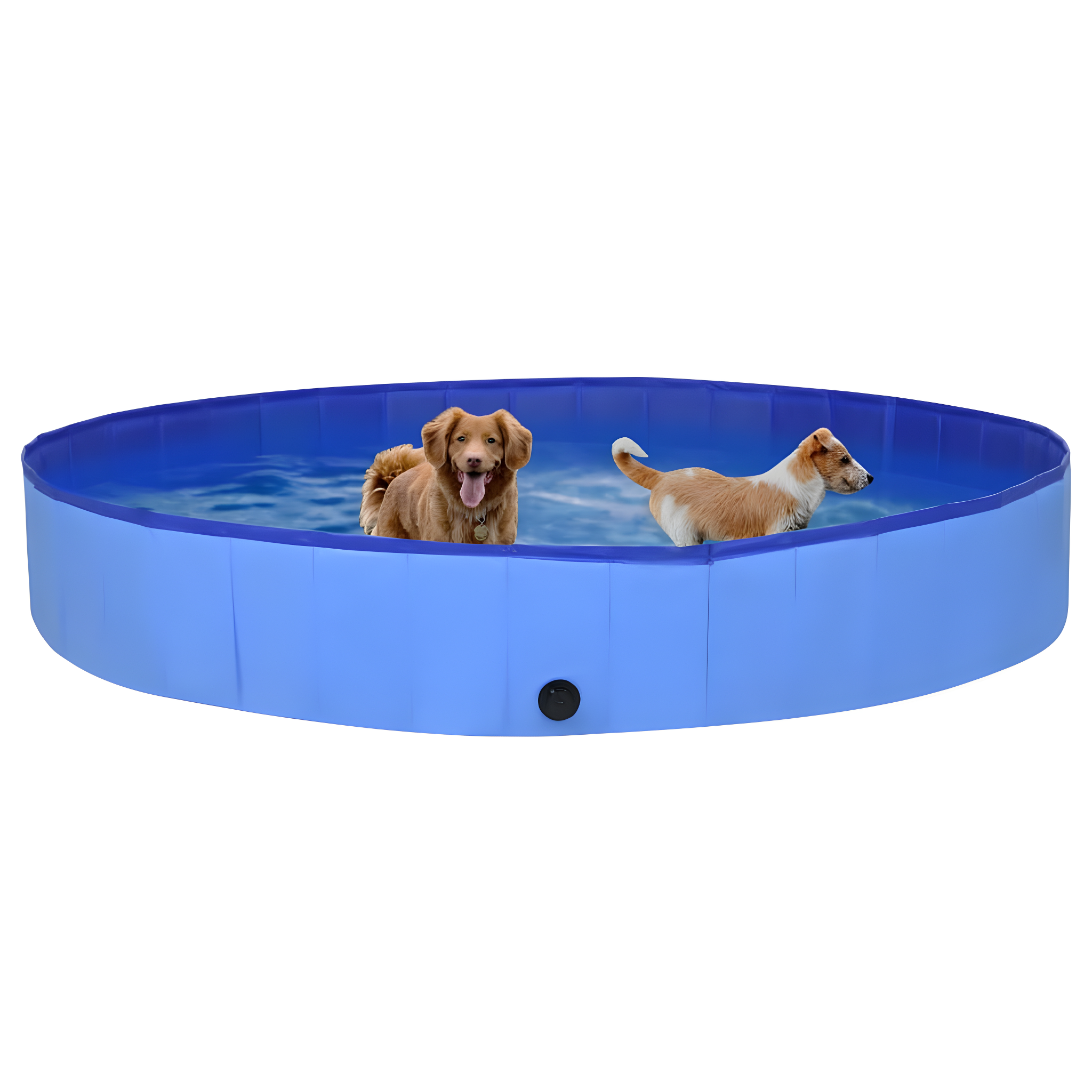 Large Blue Foldable PVC Dog Swimming Pool