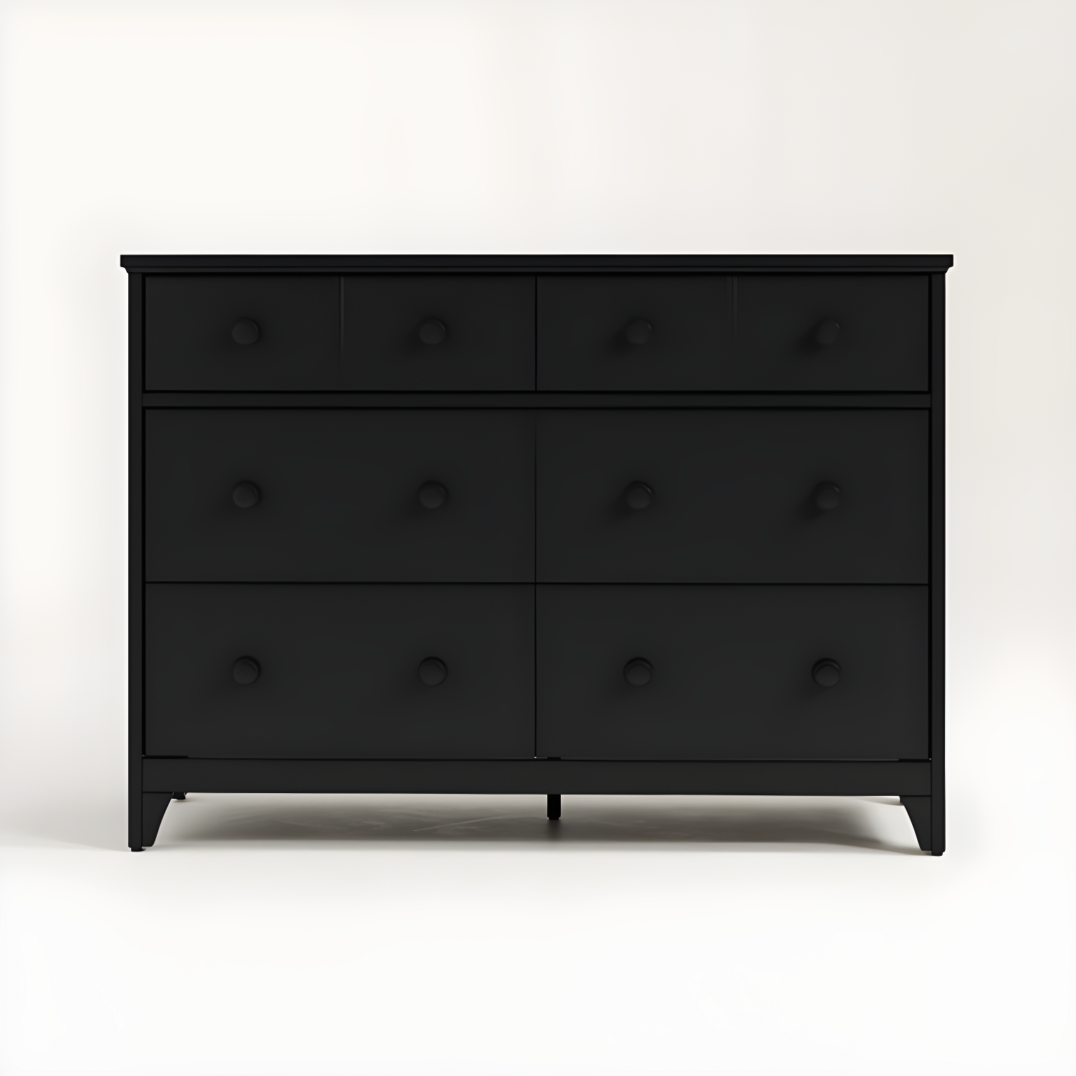 Storkcraft Moss Black 6-Drawer Double Dresser with Deep Drawers