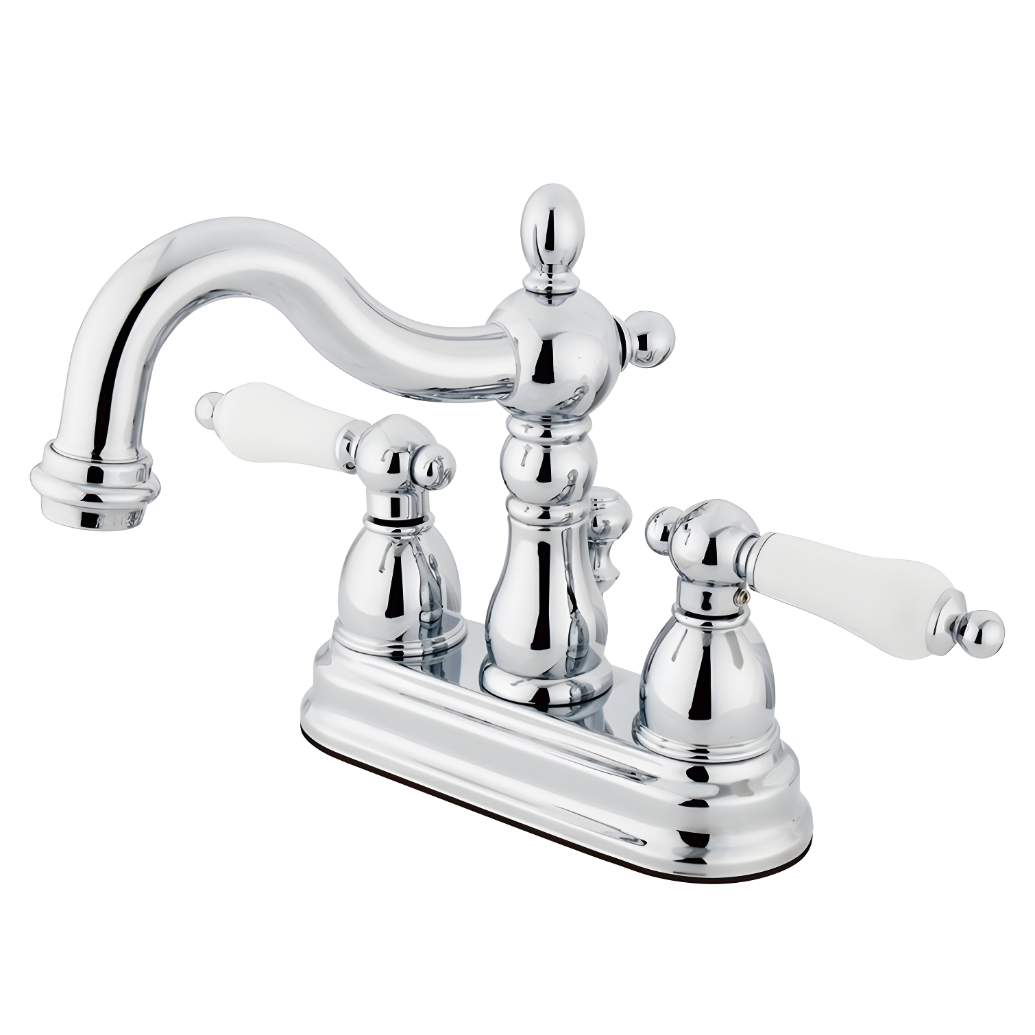 Heritage Elegance Polished Chrome Centerset Bathroom Faucet