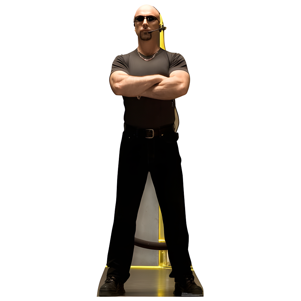 Life-Size Club Bouncer Cardboard Standup with Easel