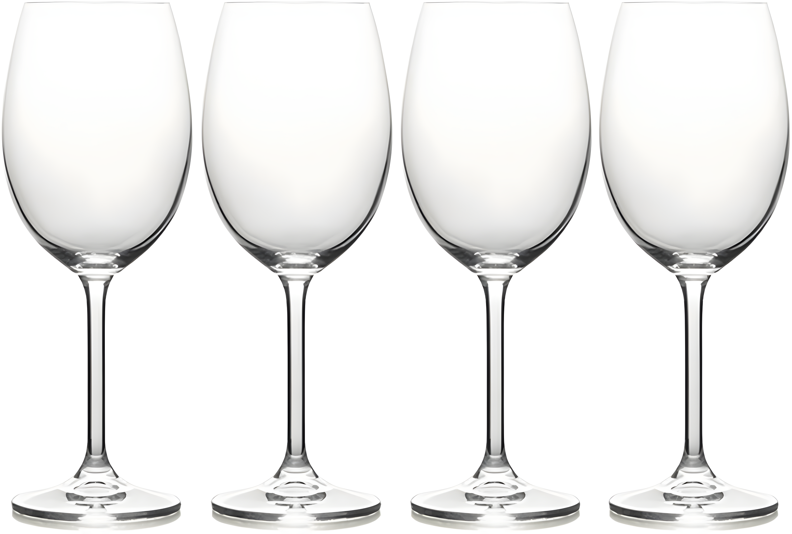 Clear European Crystal White Wine Glass Set, 16.5 oz, Set of 4