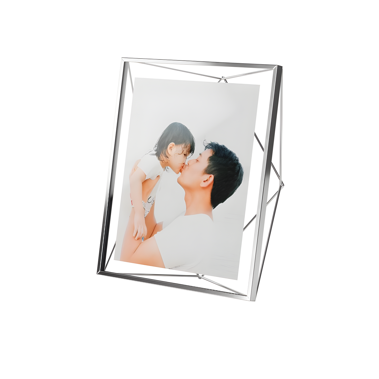 Prisma 8x10 Chrome Metal Floating Picture Frame