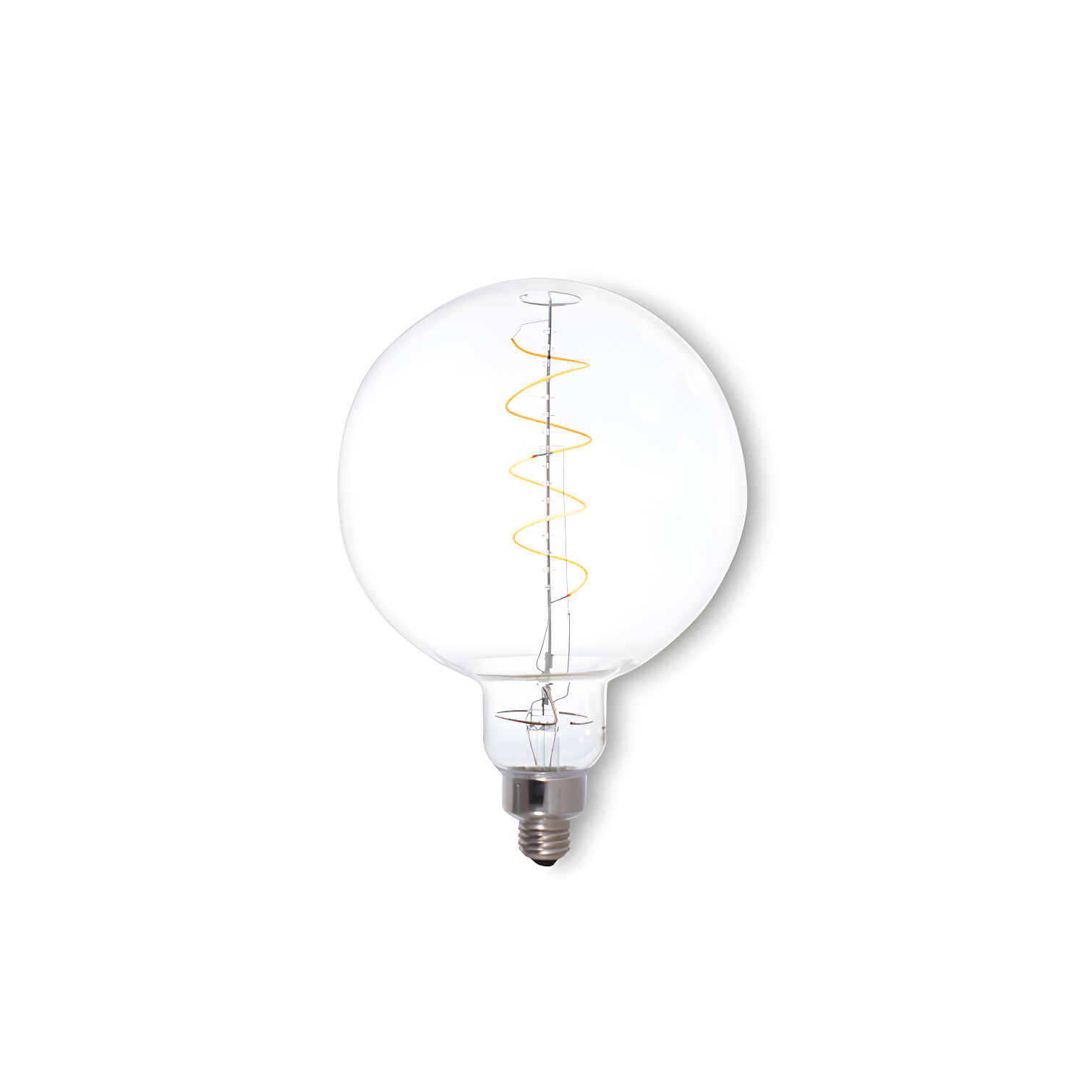 Oversized Clear Globe LED Edison Bulb, Dimmable 2200K