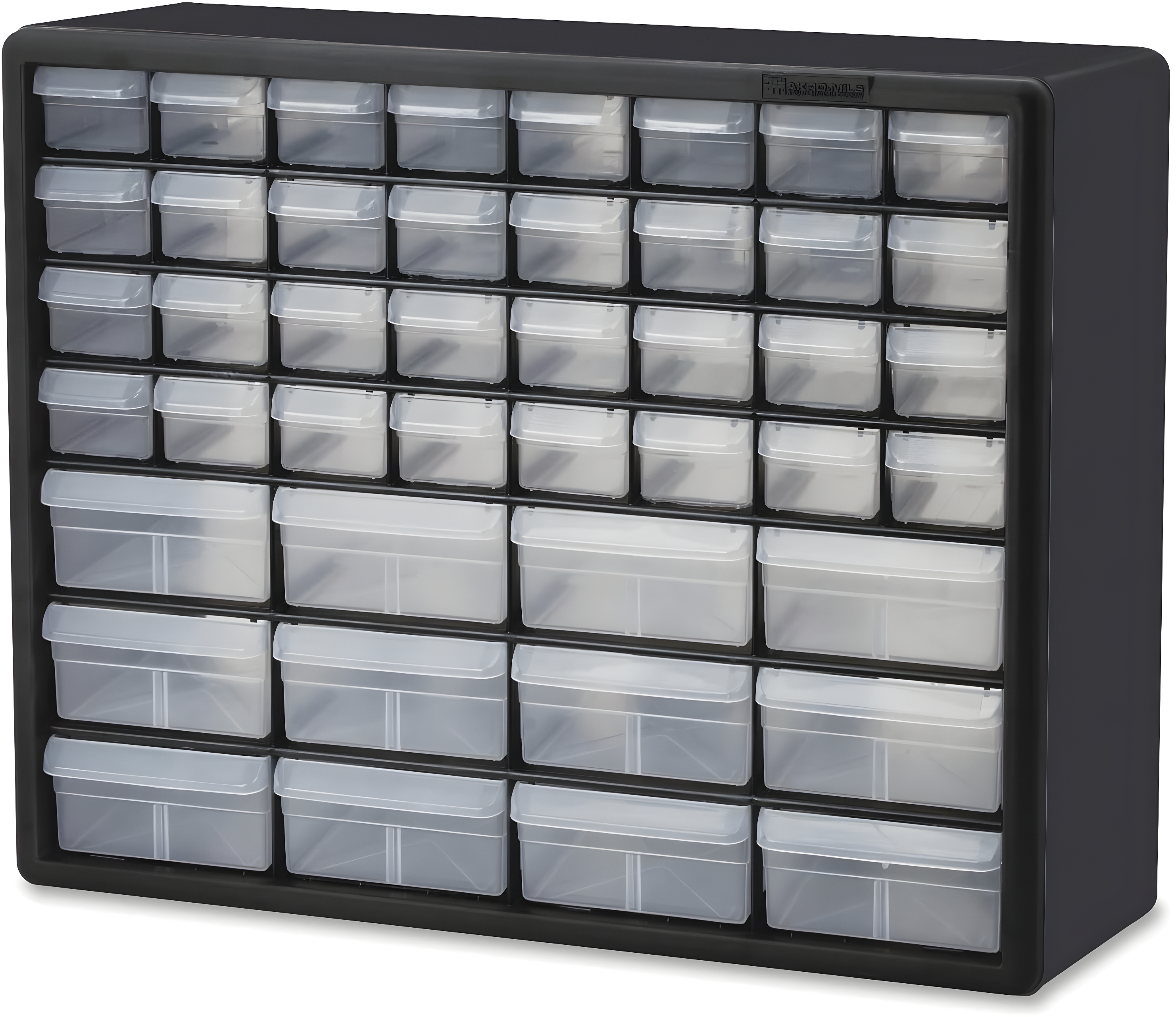 Black 44-Drawer Plastic Storage Cabinet