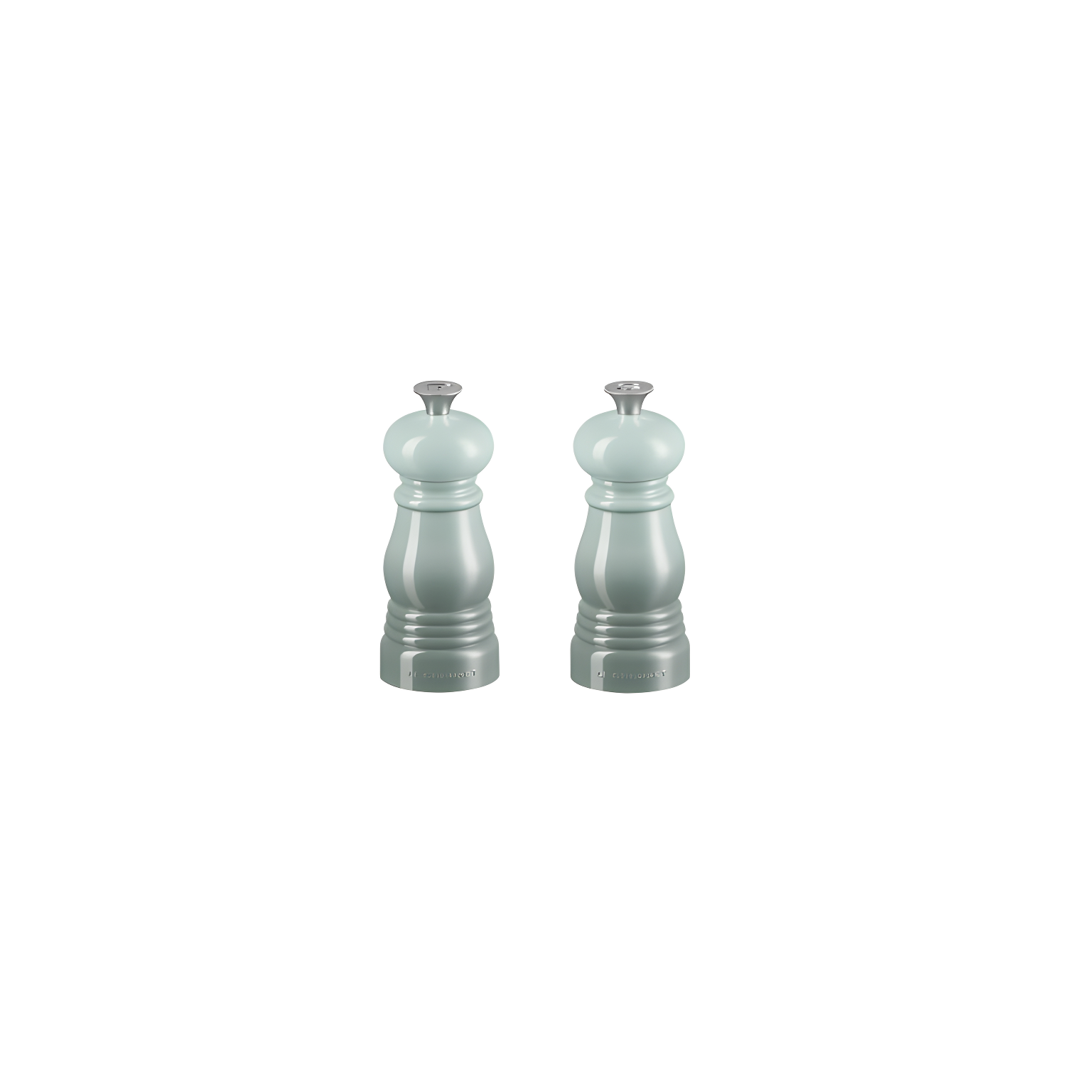 Sea Salt Blue Acrylic Petite Salt and Pepper Mill Set