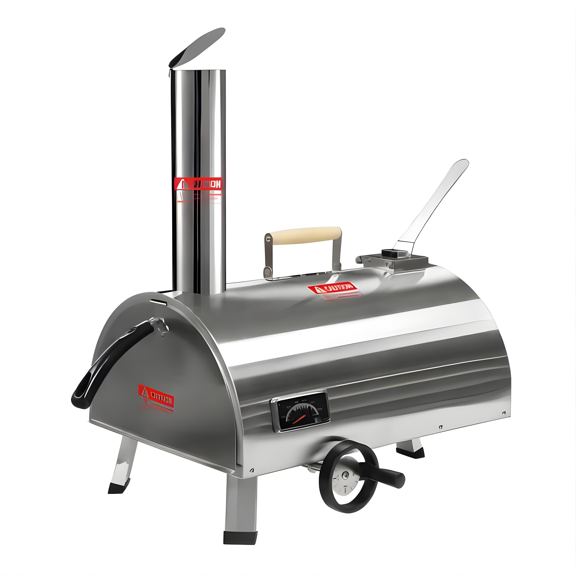 12-Inch Stainless Steel Wood Fired Outdoor Pizza Oven