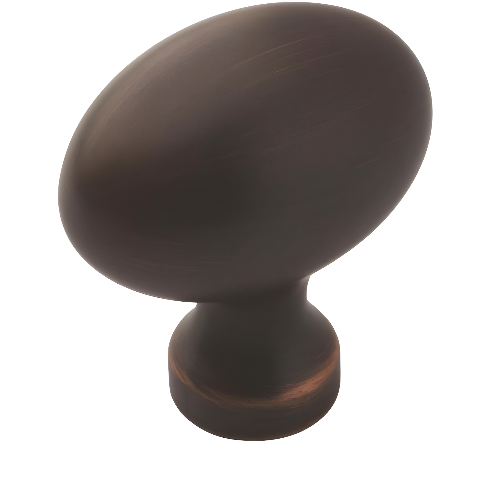 Oil Rubbed Bronze Oval Cabinet Knob with Mounting Hardware