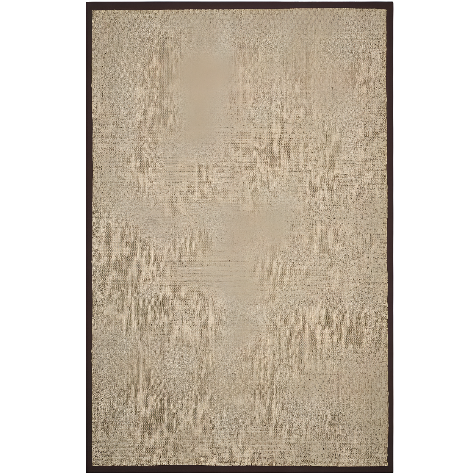 Handmade Natural/Dark Brown Cotton Area Rug 59" x 7"