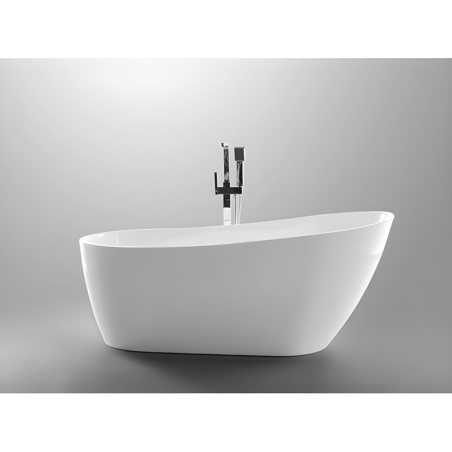 Cora 67" White Acrylic Freestanding Bathtub