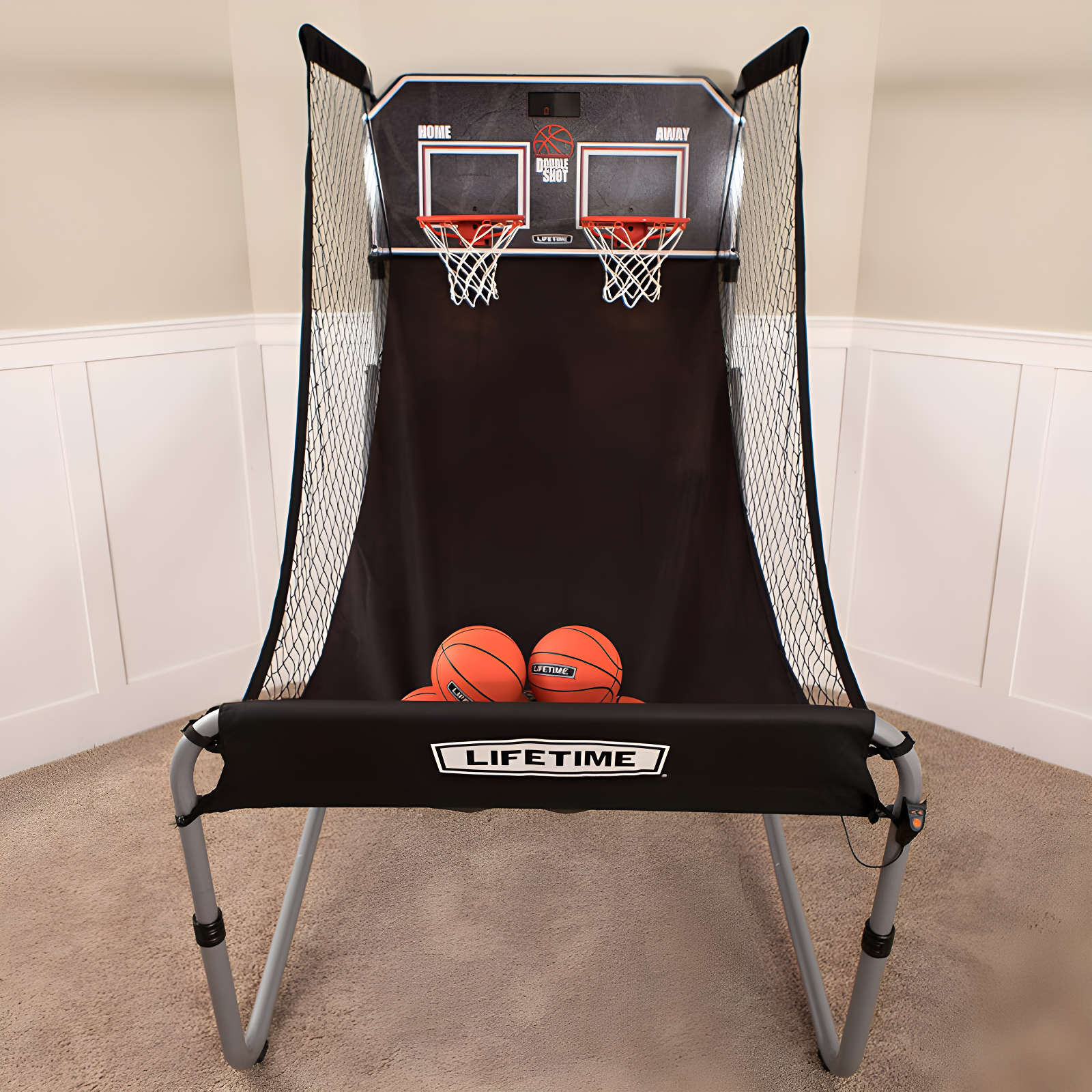 Lifetime Double Shot Deluxe Basketball Arcade Game with Digital Scoreboard