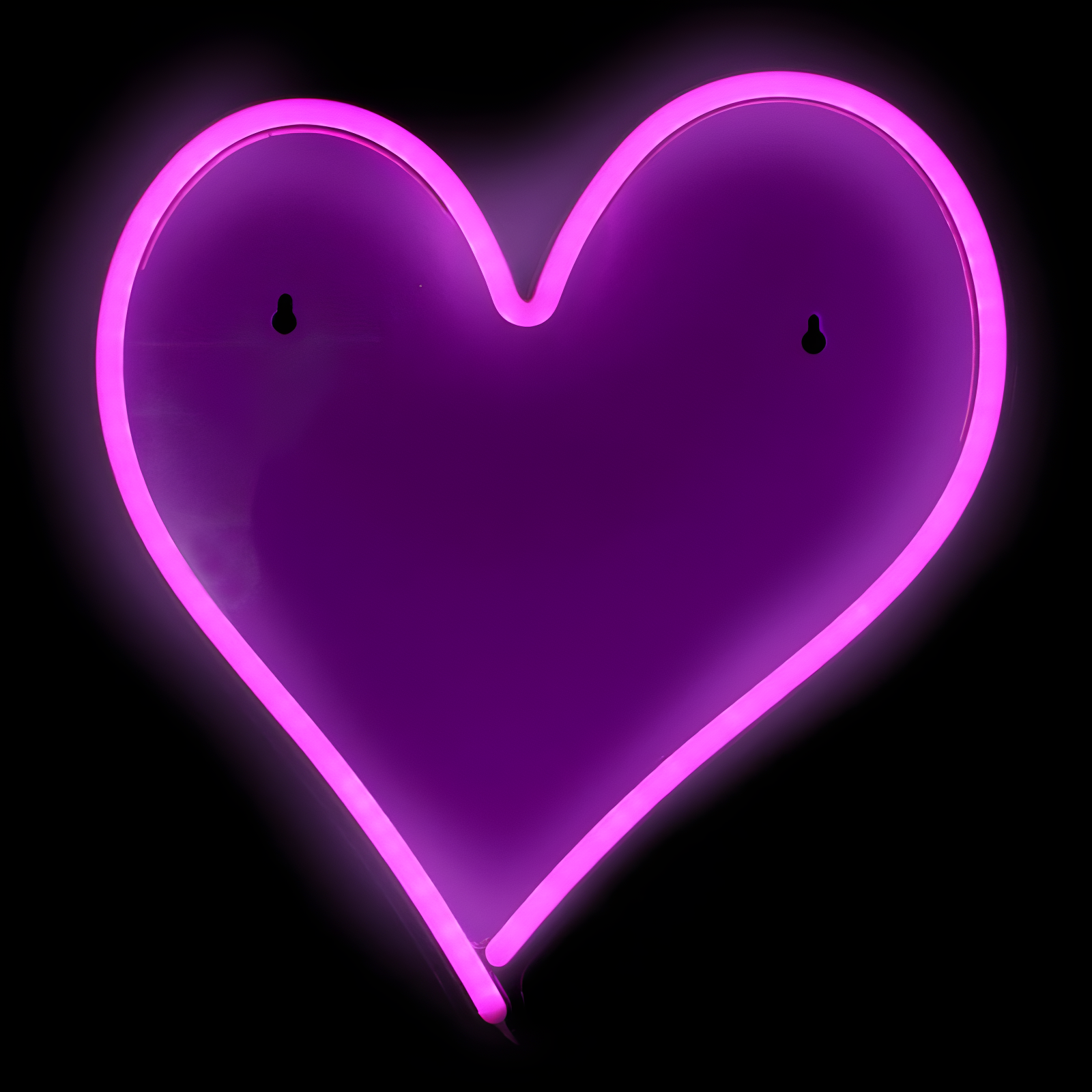 Pink Heart LED Neon Style Valentine's Day Sign