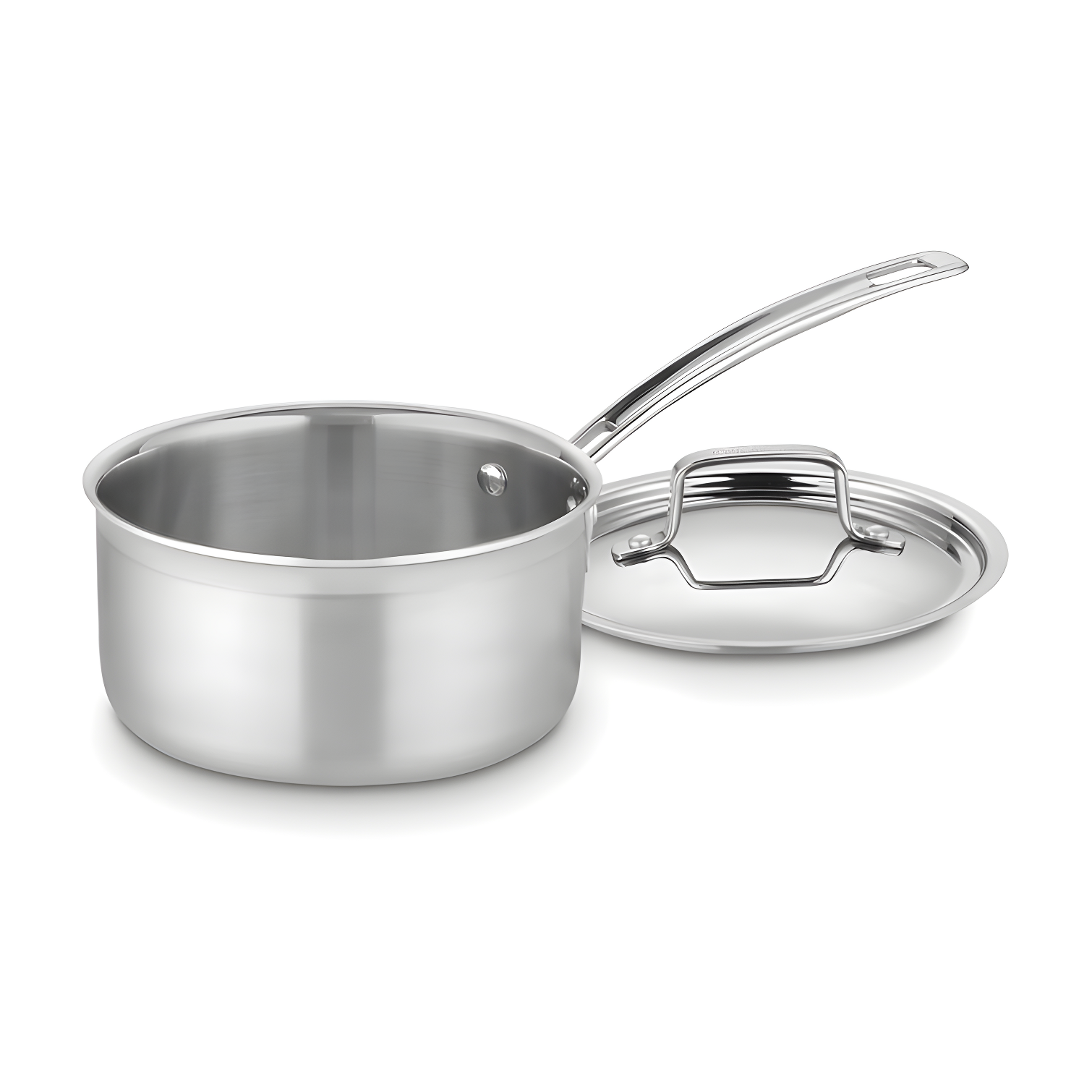 Stainless Steel 2-Quart Saucepan with Lid and Cool Grip Handle