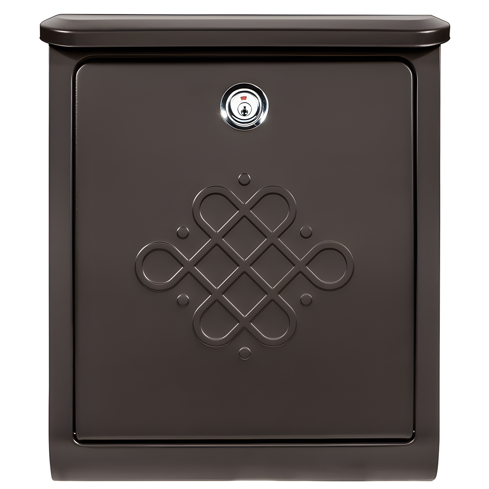 Medium Rubbed Bronze Steel Locking Wall Mount Mailbox