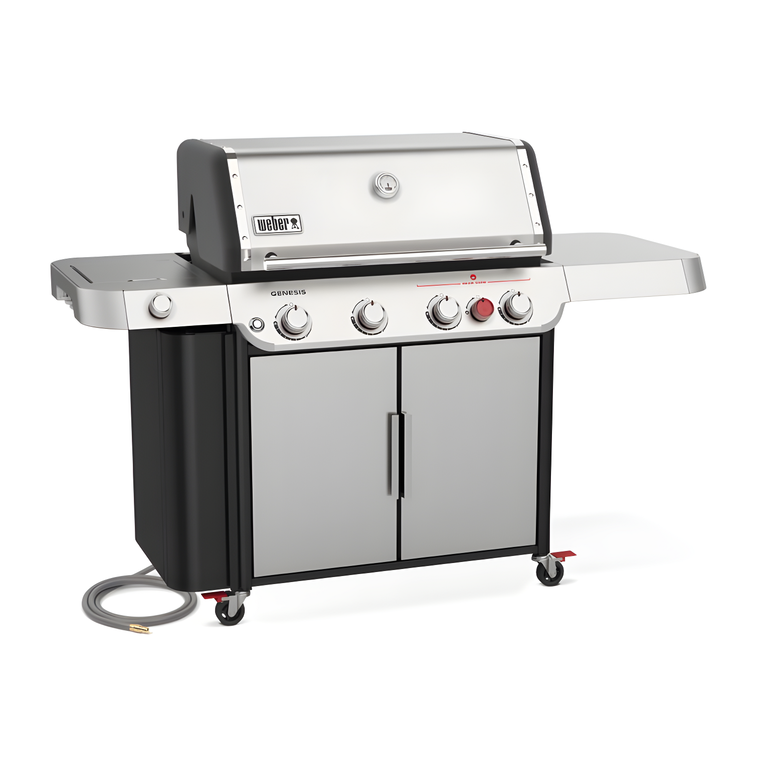 Genesis S-435 Stainless Steel Natural Gas Grill with Side Burner