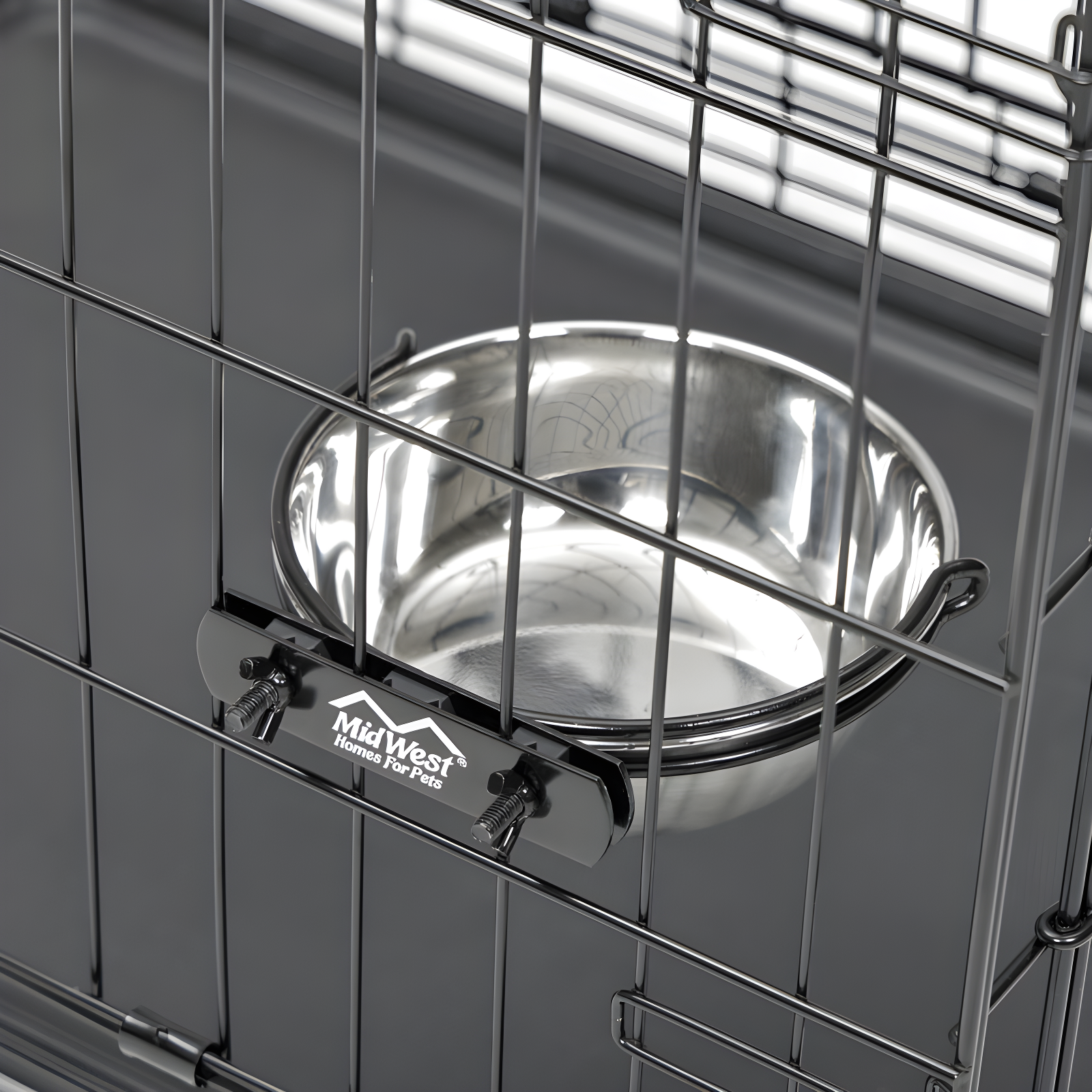 Stainless Steel Elevated Snap'y Fit Pet Bowl