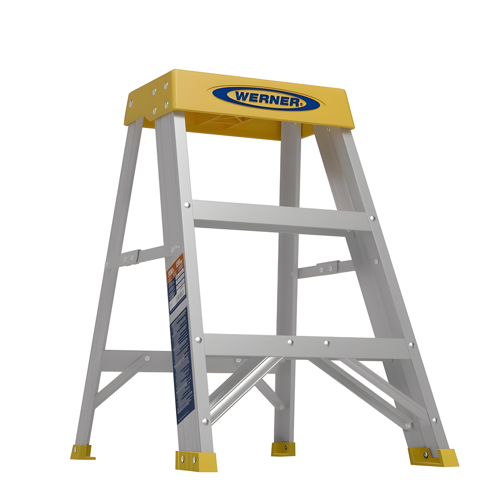 Werner 2ft Aluminum 3-Step Lightweight Step Stool