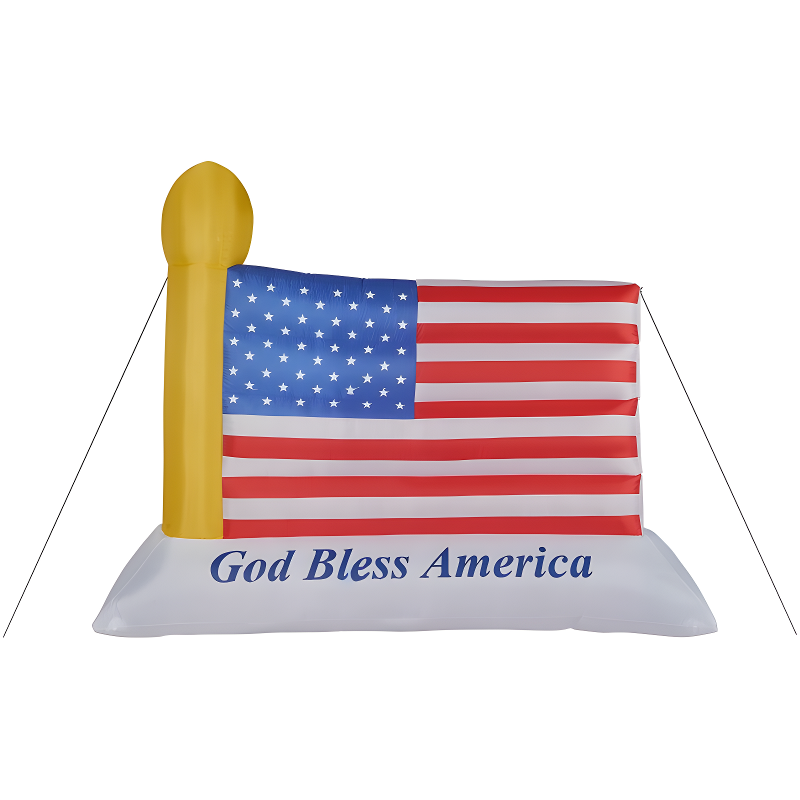 10 ft. Wide Pre-lit American Flag Inflatable with LED Lights