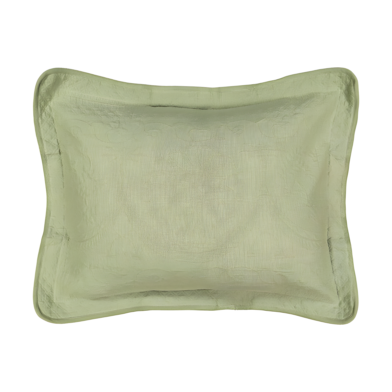 King Sage Cotton Matelasse Sham with Decorative Flange