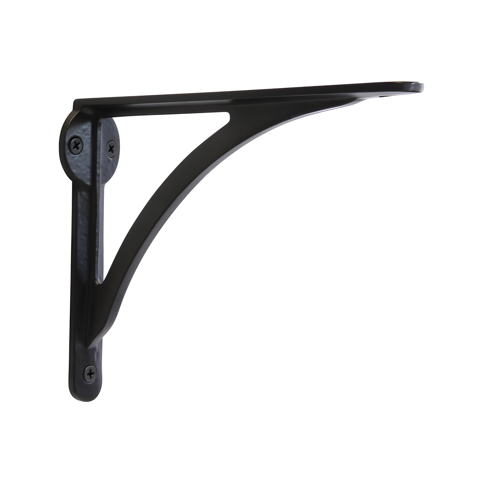 Black Cast Iron Industrial Shelf Bracket