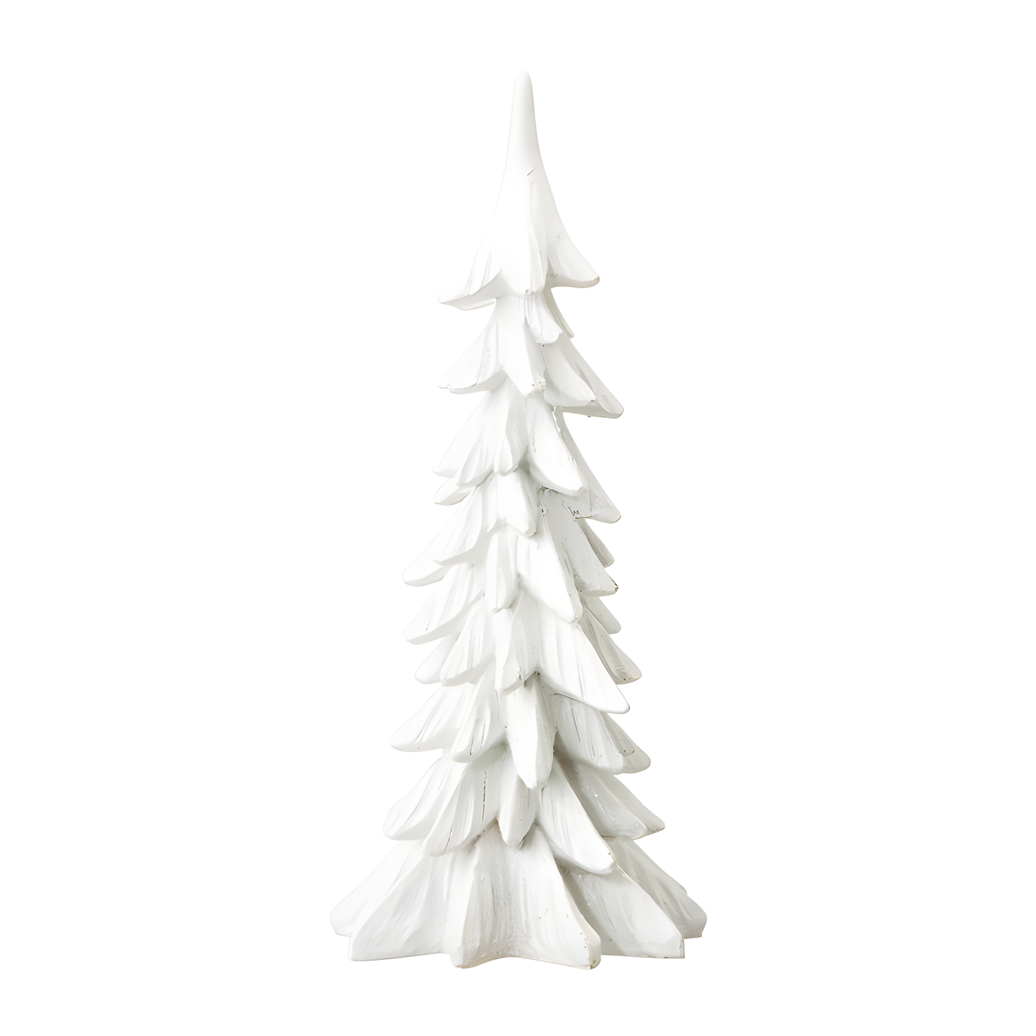 White Resin 14.75" Handcrafted Christmas Tabletop Tree