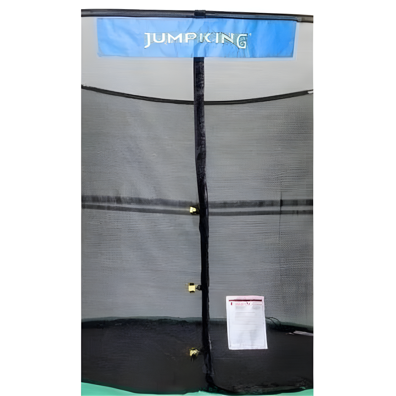 14 ft Black Trampoline Enclosure Netting with Short Poles