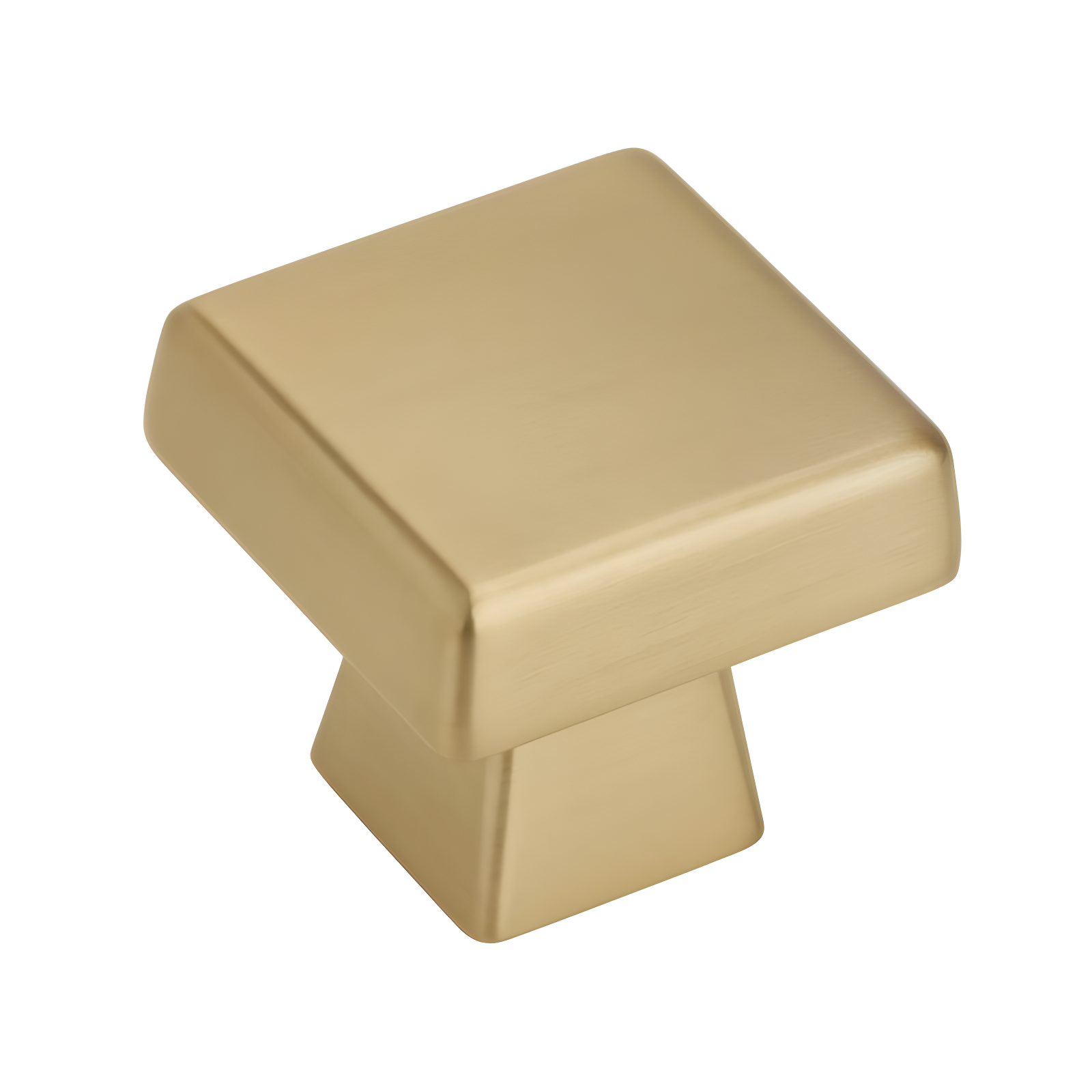 Champagne Bronze Square Modern Cabinet Knob with Mounting Hardware