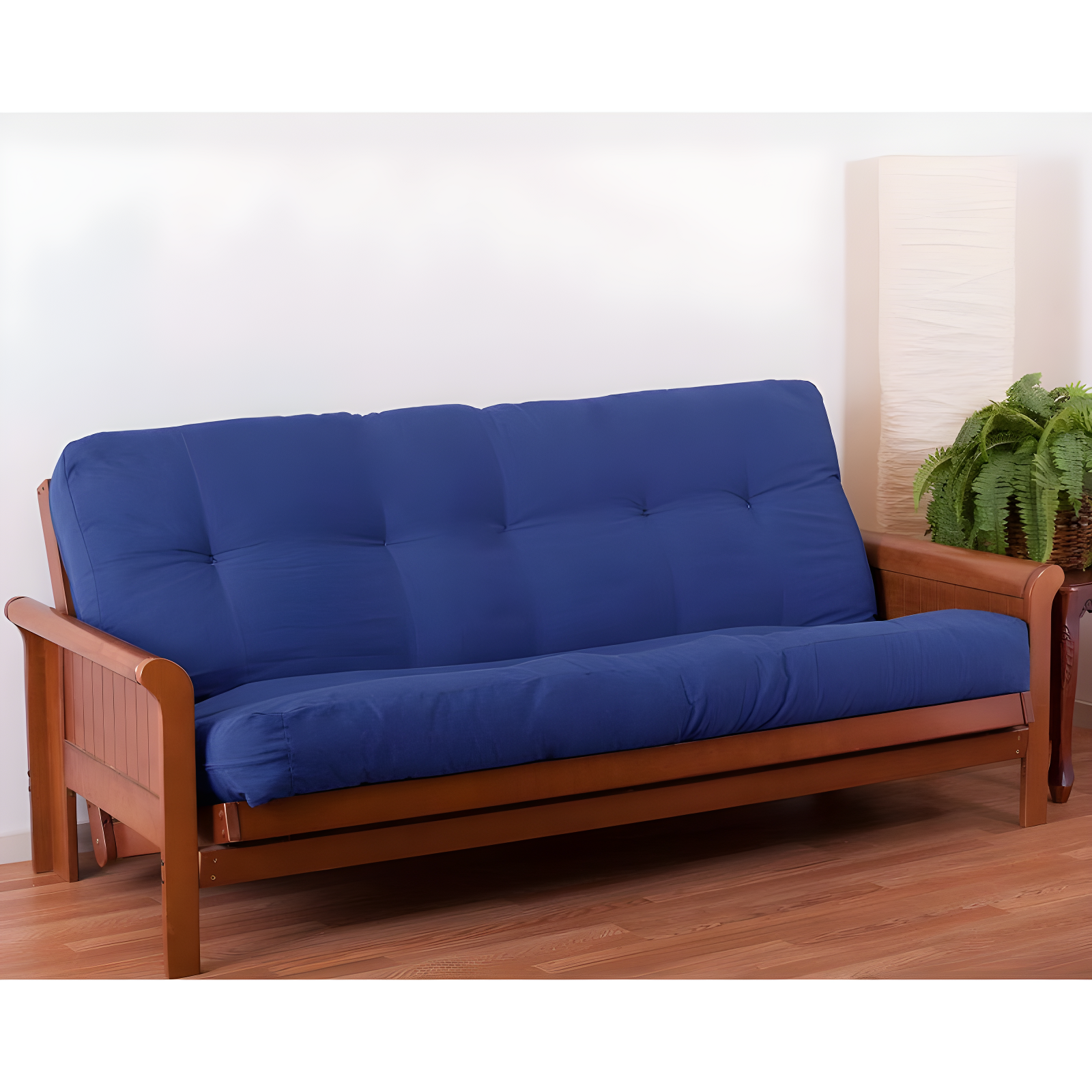 Royal Blue 8-Inch Twill Full-Size Futon Mattress