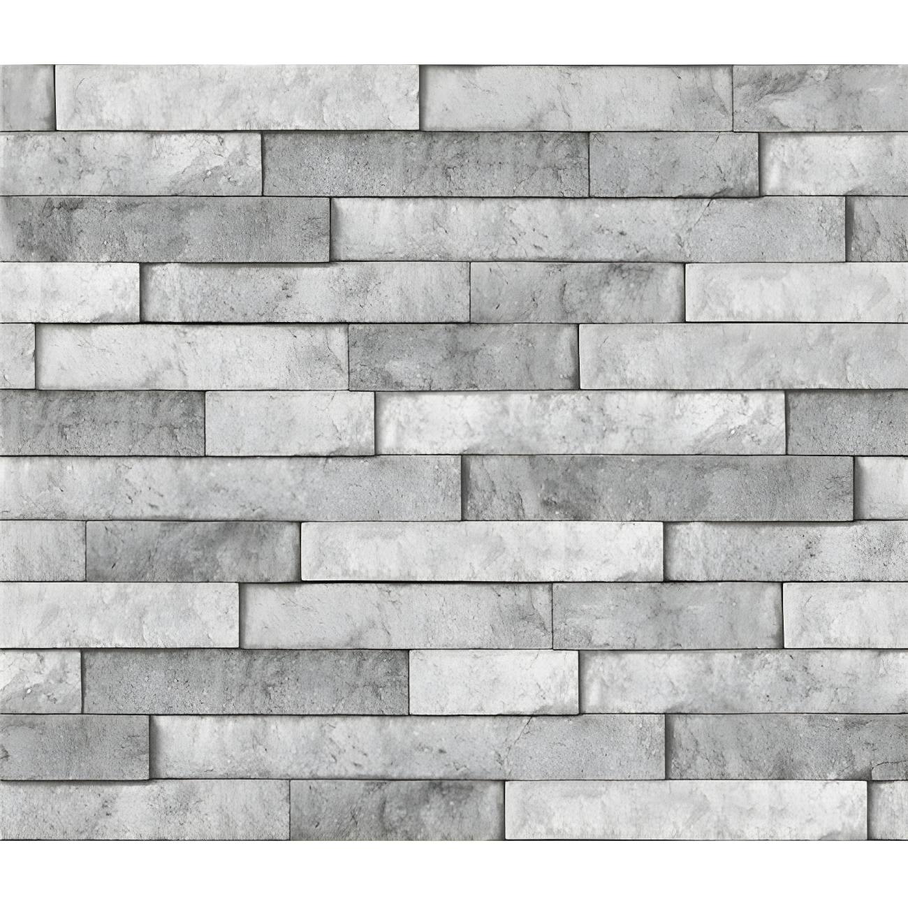 18" x 9' Grey Stone Peel and Stick Backsplash Tiles