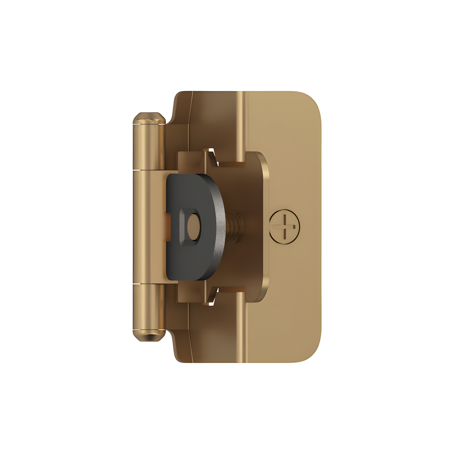 Champagne Bronze 1/2 Inch Overlay Cabinet Hinge