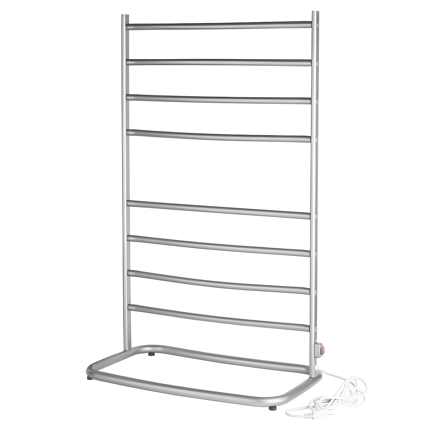 Hyde Park Satin Nickel Free-Standing Towel Warmer Rack