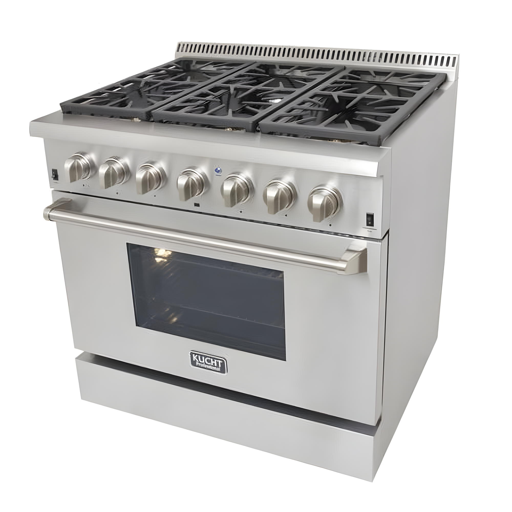 Professional 36" Stainless Steel Dual-Fuel Convection Range